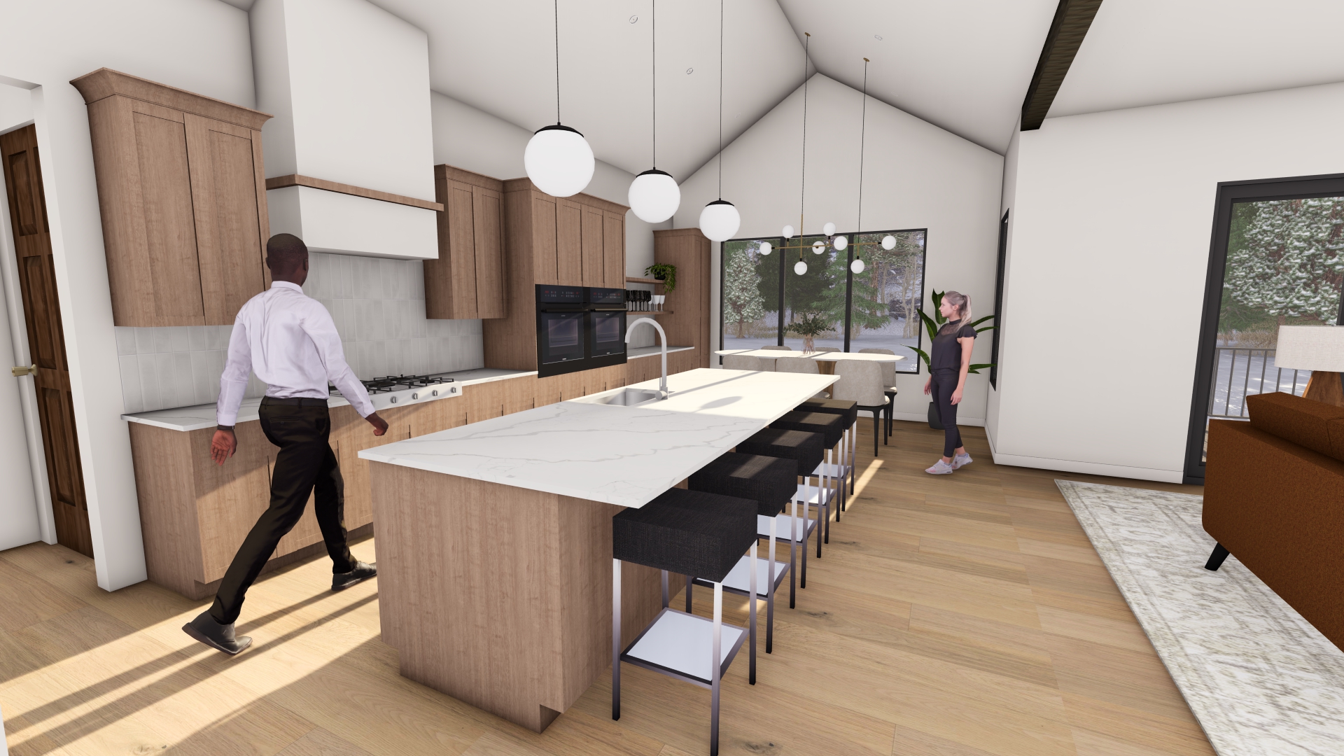 Lot 9 Kitchen Rendering 5 w ppl